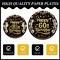 96Pcs 60th Happy Birthday Tableware Set Black Gold Disposable Paper Plates and Napkins with Forks Back in 1965 Birthday Party Decorations Supplies for Men Women, Serve 24